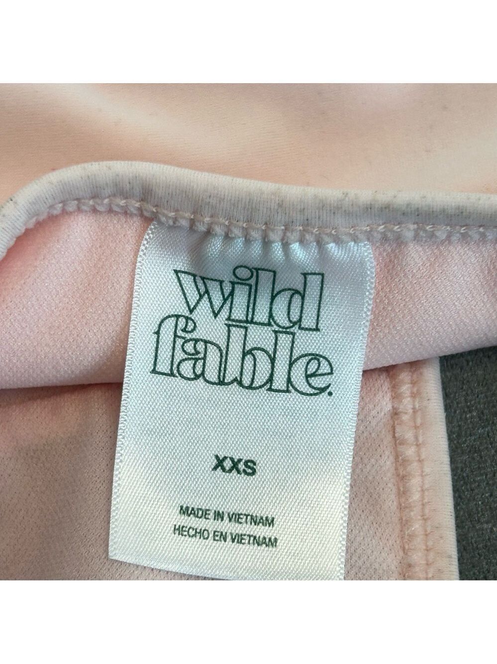 Wild Fable light pink sequin high waisted bikini bottoms Sz XXS NWOT - Picture 6 of 9